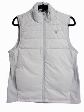 Under Armour Storm Vest Womens M Gray Bandon Dunes Golf Logo Full Zip